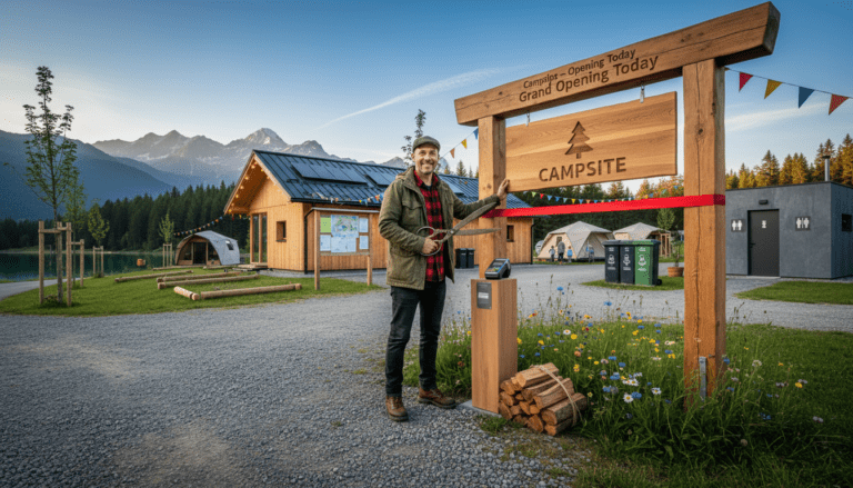 Branchen-Campingplatz